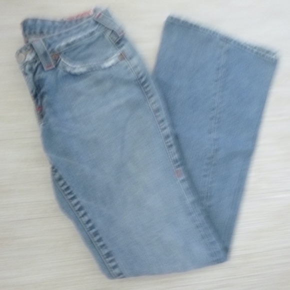 TRUE RELIGION ORIGINAL JOEY JEANS  size-29 FLARE  Made in U.S.A. w/BONUS BANDANA - Picture 14 of 16